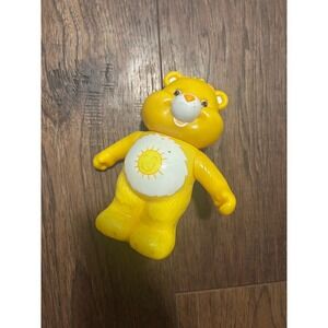Yellow Care Bear Toy Funshine Bear Sunshine Belly Badge Collectible Toy